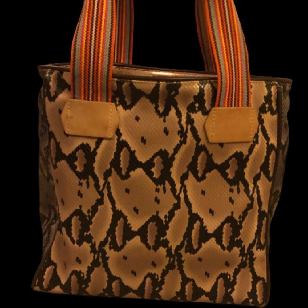 CONSUELA LARGE SNAKE PRINT BAG